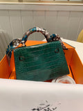 M-Handbag Hermès 20cm Women's Handbags Purses Small Tote Shoulder Bag Top Handle Satchel Bag for Work