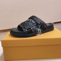 S-shoe Louis Vuitton Women Sandals Summer New Thick Heel Platform Sole Shoes Female Summer Flat Casual Shoes Fashion Sports Beach Women's Slippers Heels Women Platform Sandals Female Thick Bottom Shoes Wedge with Open Toe
