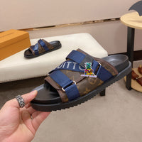 S-shoe Louis Vuitton Women Sandals Summer New Thick Heel Platform Sole Shoes Female Summer Flat Casual Shoes Fashion Sports Beach Women's Slippers Heels Women Platform Sandals Female Thick Bottom Shoes Wedge with Open Toe