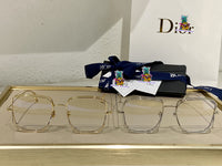 S-sunglasses Dior Anti-blue Light Men Computer Eyeglasses Double Frame For stellaire3 Fashion Square Metal Glasses For Stellaire3 Frame Classic Women Myopia Optics Eye Glasses Retro Eyeglass Big Square Flat Mirror Female
