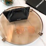 S-sunglasses 2021 Monster Glasses For Reme With White Round Case Women Square Metal Sunglasses Men Retro Small Square Sun Glasses Female Glasses Frame Shades Eyeglass