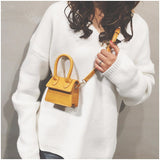 L-package Fashion Classic Mini Crossbody Bags Top Handle Clutch Handbags Square Leather Shoulder Handbag For Women's