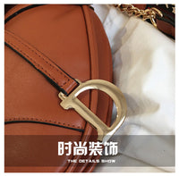 L-package Saddle Shoulder Bag for Women Fashion Small Top Handle Handbag Crossbody Handbag Purse