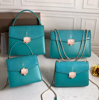 C-Collection BVLGARI Women Leather Shoulder Bag Handbag Satchel Clutch Coin Purse