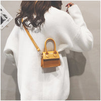 L-package Fashion Classic Mini Crossbody Bags Top Handle Clutch Handbags Square Leather Shoulder Handbag For Women's