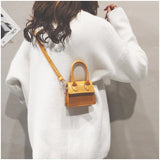 L-package Fashion Classic Mini Crossbody Bags Top Handle Clutch Handbags Square Leather Shoulder Handbag For Women's