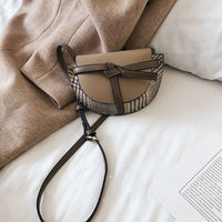 L-package 18-13-5cm Women Crossbody Satchel Bag Small Saddle Purse and Tote Shoulder Handbags