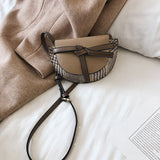 L-package 18-13-5cm Women Crossbody Satchel Bag Small Saddle Purse and Tote Shoulder Handbags