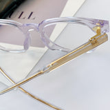 S-sunglasses 2021 Monster Square Anti Radiation Glasses For Kubo With White Round Case Replaceable for Lens Eyewear Eyeglass Glasses Non Graded Lens Eyewear for Women and Men