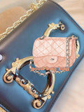 M-Handbag D.G Women Evening Envelope Handbag Party Prom Clutch Purse Shoulder Cross Body Bag 21-14cm