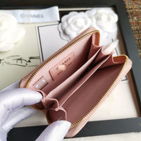 A-accessories NO.69271 7.5-11.5-2.5cm Small Wallet for Women PU Leather Leaf Pendant Card Holder Organizer Zipper Coin Purse
