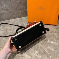M-Handbag Hermès 28-23cm Womens Soft Leather Purses and Handbags Crossbody Bags Multifunctional Shoulder Bag Satchels for Women