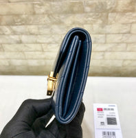 A-accessories NO.81223 11-9cm Women's Short Leather Card Holder Purse Zipper Buckle Elegant Clutch Wallet