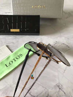 S-sunglasses L.O.T.O.S LT612 Retro Classic Aviator Polarized Sunglasses Mens Womens Metal Pilot Sunglasses 62-20-145
