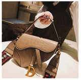 P-package Saddle Shoulder Bag for Women Fashion Small Top Handle Handbag Crossbody Handbag Purse