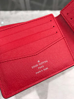 A-accessories Supreme NO.M60332 11.5-9cm Wallets for Women Women Small Wallet Lady Short Wallet Bifold Leather Multi-purpose Wallet with ID Window
