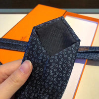 A-accessories Hermès Gingham Plaid Ties for Mens Polka Pin Dots Smooth Formal Patterned Suit Neckties