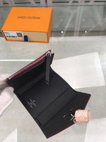 A-accessories NO.M62948 8.5-12.0-1.5cm Louis Vuitton Women's Short Purse Leather Medium Wallet Bifold Card Coin Holder Small Purses Buckle Zipper