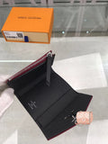 A-accessories NO.M62948 8.5-12.0-1.5cm Louis Vuitton Women's Short Purse Leather Medium Wallet Bifold Card Coin Holder Small Purses Buckle Zipper