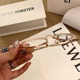 S-sunglasses 2021 Gentle Anti Radiation Glasses For Alio With White Round Case Retro Round Glasses Frame Anti Blue Light Eyeglasses Round Oversized Antiradition Replaceable Lens in Full Metal Frame Computer Eyewear for Women and Men