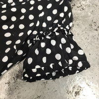 D-clothing Dior Dresses for Women V Neck Ruffle Polka Dot Loose Swing Casual Short T-Shirt Dress
