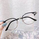 S-sunglasses 2021 Gentle Anti Radiation Glasses For Alio With White Round Case Retro Round Glasses Frame Anti Blue Light Eyeglasses Round Oversized Antiradition Replaceable Lens in Full Metal Frame Computer Eyewear for Women and Men