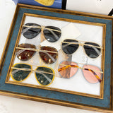 S-sunglasses gucci Pilot Metal Classic Sunglasses For GG0904S Frame Sunglasses Men Metal Driving Luxury Shades UV400 Pilot Sunglasses Polarized Sun glasses Men And Women Mirror  Lens Anti-glare Driving Eyewear