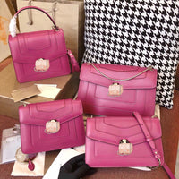 C-Collection BVLGARI Women Leather Shoulder Bag Handbag Satchel Clutch Coin Purse