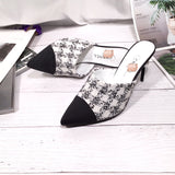 S-shoe Women's Chunky Thick Slippers-Summer Sandals Peep Toe Slip On Casual Shoes
