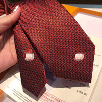A-accessories Louis Vuitton Men's Cotton Solid Stripe Skinny Tie Slim Necktie For Wedding Party