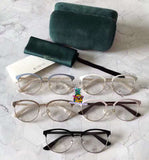 S-sunglasses GUCCI 0249 NEW Mens Grey Matte Black Rubber Eye Glasses Frame