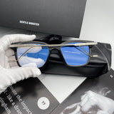 S-sunglasses 2021 Monster Square Computer Glass For Mosey With White Round Case Anti Radiation Gaming Replaceable Eyeglass for Prescription Lens Optical Frame Blue lens Eyewear Eyeglass Peculiar Glasses for Men Women Eyewear