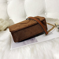 L-package GC Women's Marment Style ‎446744  mini bag embroidered chevron velvet with a heart Golden Chain