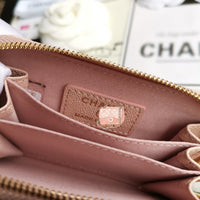 A-accessories NO.69271 7.5-11.5-2.5cm Small Wallet for Women PU Leather Leaf Pendant Card Holder Organizer Zipper Coin Purse