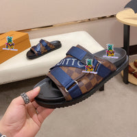 S-shoe Louis Vuitton Women Sandals Summer New Thick Heel Platform Sole Shoes Female Summer Flat Casual Shoes Fashion Sports Beach Women's Slippers Heels Women Platform Sandals Female Thick Bottom Shoes Wedge with Open Toe