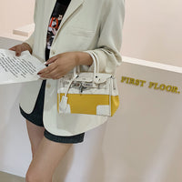 L-package big:26-20-14cm small:21-15-11cm Designer Handbag Top Handle Padlock Women's Leather Bag
