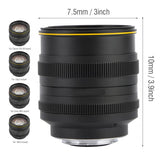 Kamlan 50mm F1.1 II APS-C Large Aperture Manual Focus Lens Standard fixed focus APS-C frame mirrorless lens for NEX for EOS-M for FUji M4/3 Cameras