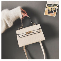 L-package 21-15-7cm Women's Satchel Handbags Top Handle Purses Shoulder Bags Leather Tote for Ladies with Long Strap