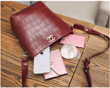 L-package 18-22-9cm Women's Leather Designer Handbags Tote Purses Shoulder Bucket Bags