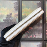 A-accessories GUCCI NO.524291 19-10-2.5cm Women’s Long PU Leather Wallet with Credit Card Holders Money Organizer Zipper Purse Wristlet Handbag