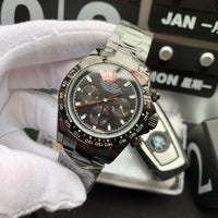 W-watch R.o.l.e.x Cosmograph Daytona Men's shock Quartz Watch with Stainless-Steel Strap Silver Size 41mm thickness 12mm