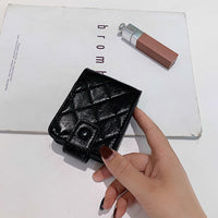 L-package 1Pcs Lipstick Case with Mirror Fashion Lip Balm Holder Portable Multiple Lipstick Bag for Outside Travel Cosmetic Pouch Beauty Lipstick Tubes Organizer Gift for Girl Ladies Women