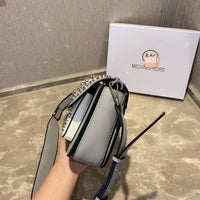 M-Handbag M.K 23-16cm Women Designer Rivet Shoulder Bag Ladies Top Handle Clutches Handbags Purse