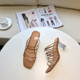 S-shoe R.E.J.I.N.A P.Y.O Polished Crisscrossed High Heel Sandal Open Toe Ankle-Strap Dress Platform Sandal