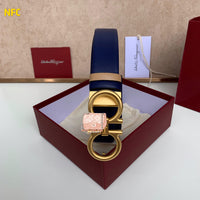 A-accessories S.a.l.v.a.t.o.r.e F.e.r.r.a.g.a.m.o 3.5cm Men's Genuine Leather Dress Belt Handmade 100% Cow Leather Fashion & Classic Designs for Work Business and Casual