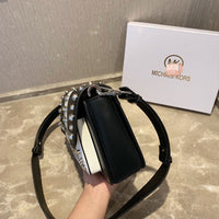 M-Handbag M.K 23-16cm Women Designer Rivet Shoulder Bag Ladies Top Handle Clutches Handbags Purse