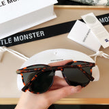 S-sunglasses 2021 Gentle New Round Frame Sunglasses For Slo With White Round Case Women Retro Glasses Female Cat Eye Women Sunglasses Female Retro Glasses