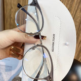 S-sunglasses 2021 Gentle Anti Radiation Glasses For Alio With White Round Case Retro Round Glasses Frame Anti Blue Light Eyeglasses Round Oversized Antiradition Replaceable Lens in Full Metal Frame Computer Eyewear for Women and Men