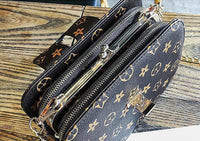 L-package Women's Canvas Designer PU Waist Purse Belt Bag Fashion Personality Messenger Chest Bag