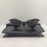 Sale Alloy Triangle Black Sunglasses Square PROTECT For Women Party Girl Brand Designer Female Fashion For Sun Glasses UV400